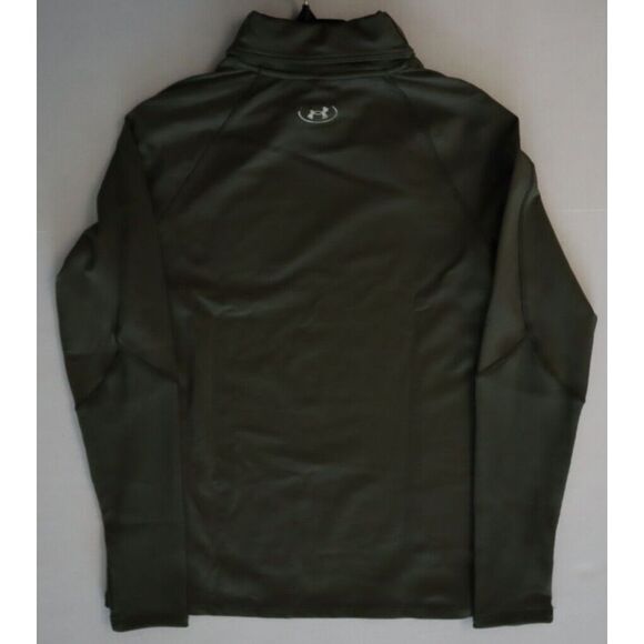 Under Armour 1381749 Women's Sz M Green Coldgear Infrared Funnel Neck Shirt - Picture 9 of 12